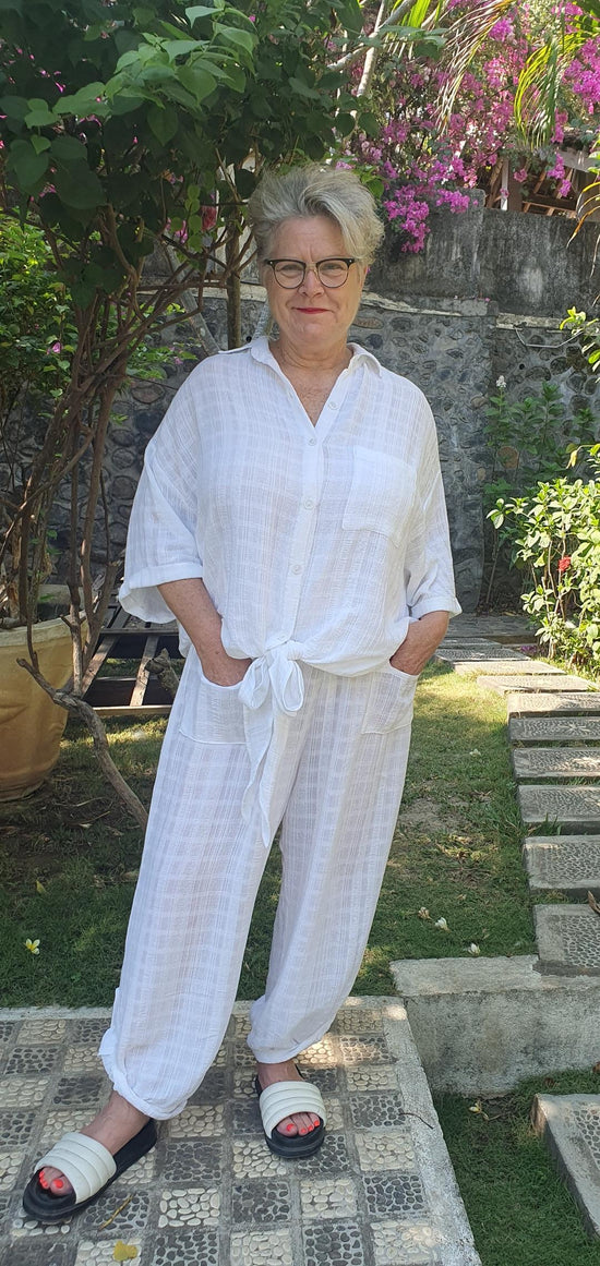Tarni  Twin Set  100 % Cotton Gauze - Includes Top and Pants