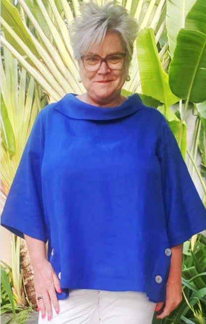 Poppy Linen Top