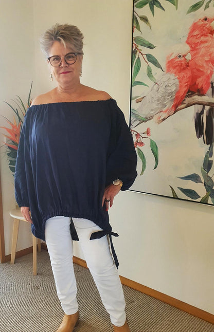 Zoe Linen Top -