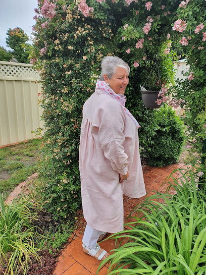 Bessie Linen Long Sleeve Top