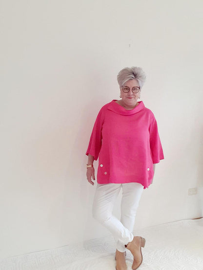 Poppy Linen Top